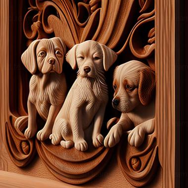 3D model dogs (STL)